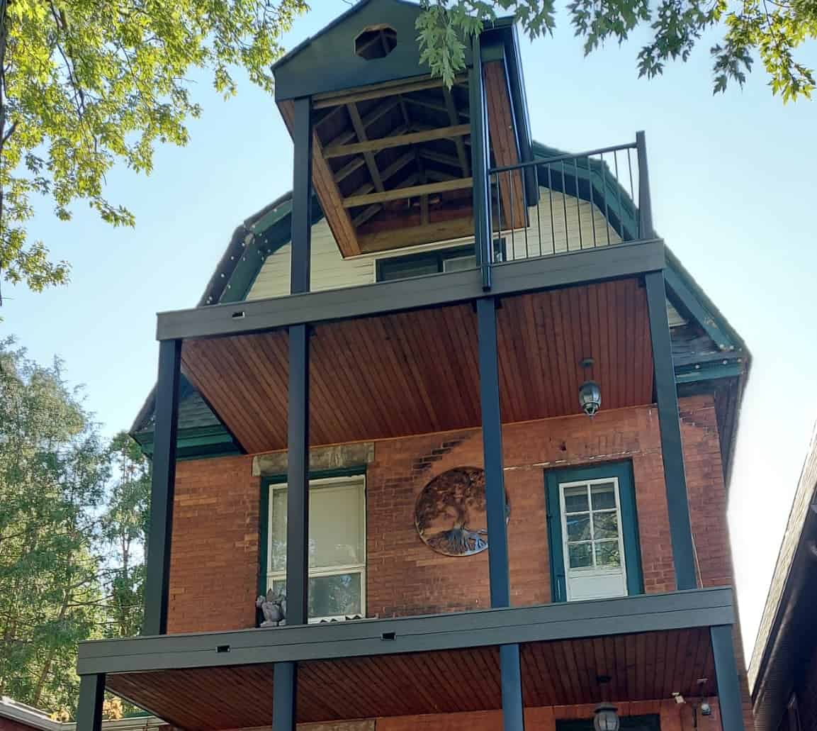 3 story composite deck replacement