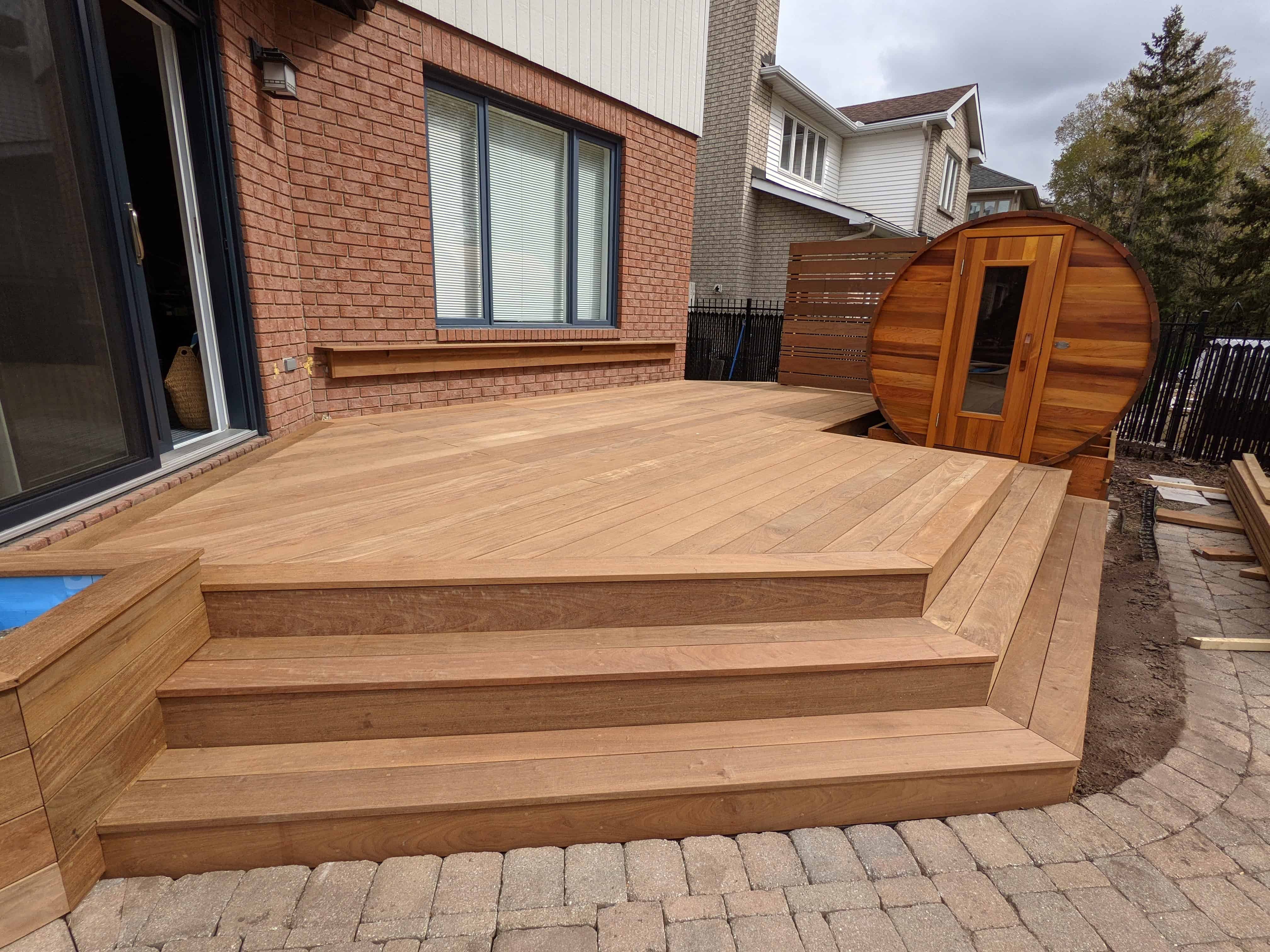 IPE deck and stairs in Kanata